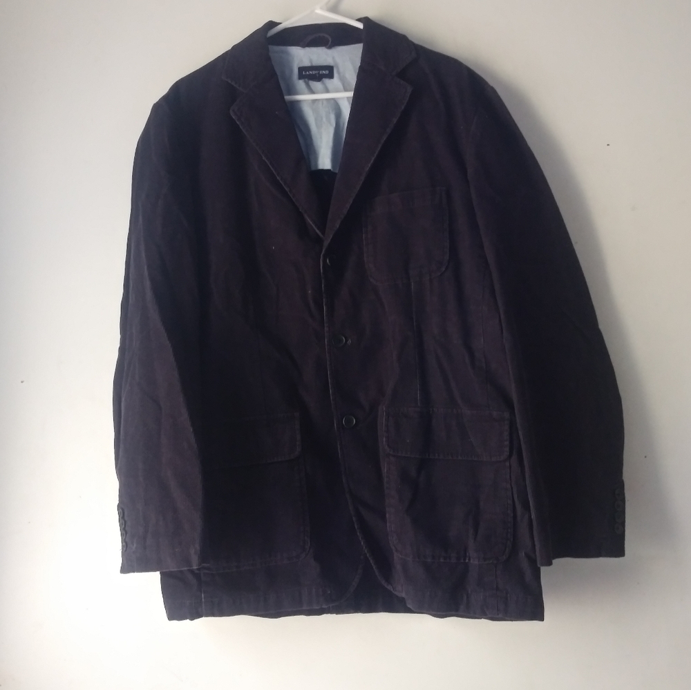 Lands End Men's Blazer Jacket Corderoy Sz L 42/44